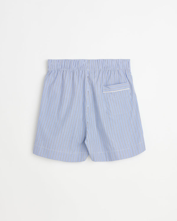 Sugar shorts | Fine blue stripe Poplin